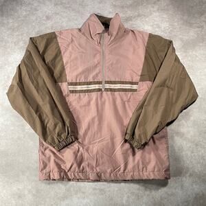 Vintage 90’s Slade Rose And Chocolate Quarter Zip Windbreaker